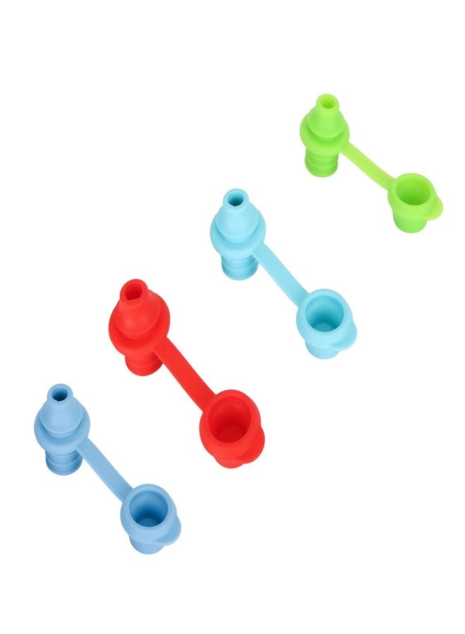 Gsycle 4PCS Water Bottle Sippy Top, No Spill Silicone Universal Bottle Spout Adapter Water Bottle Caps Topper for Toddlers Baby Adults Children - Image 1